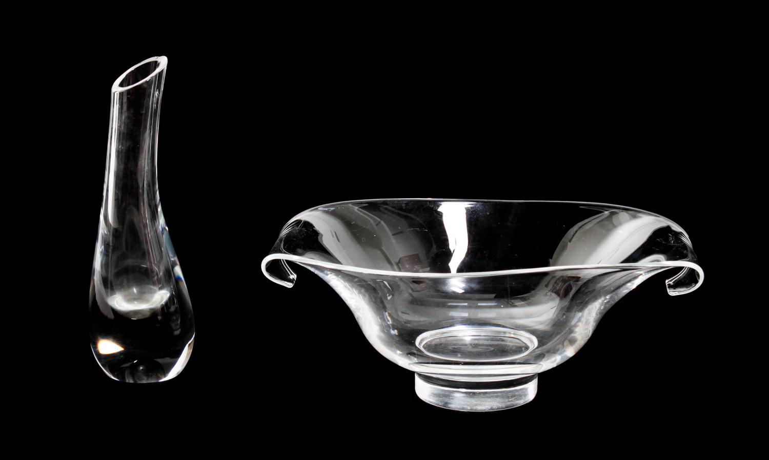 Five Glass Articles Height 10 1/4 inches (tallest)
