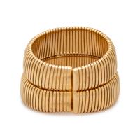 CARLO WEINGRILL, YELLOW GOLD CUFF BRACELET