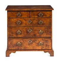 A George II Walnut Chest of Drawers