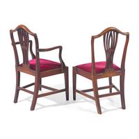 A Set of Seven Southern Federal Mahogany Dining Chairs