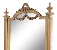 A Neoclassical Painted Cheval Mirror