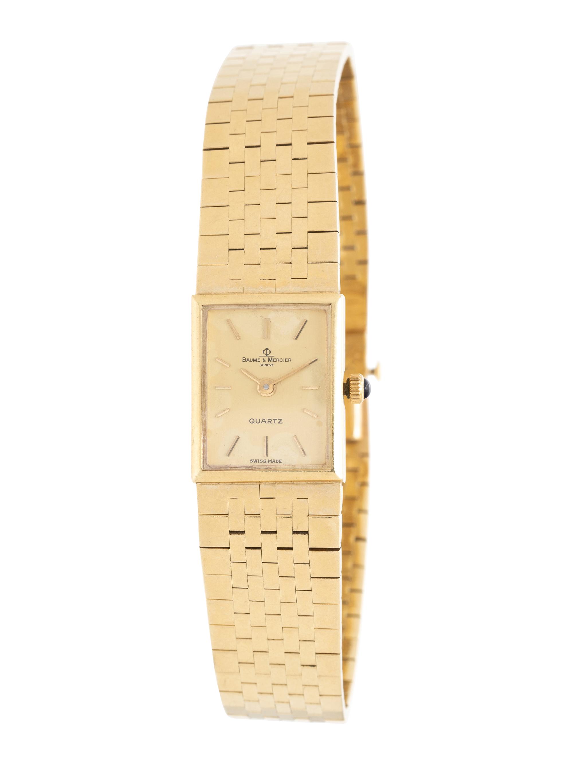 BAUME & MERCIER, YELLOW GOLD WATCH
