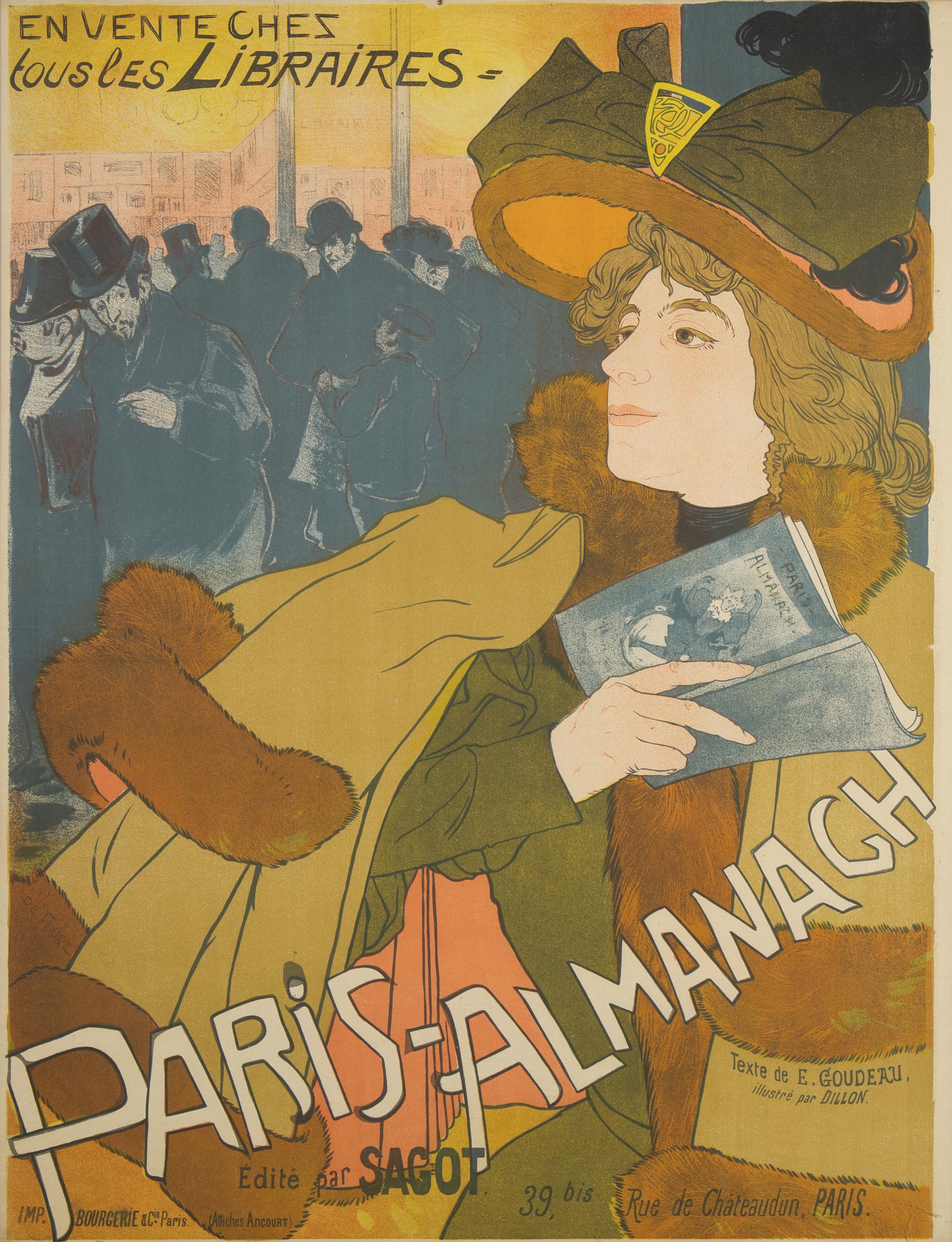 [Posters] Feure, Georges de. Paris-Almanach