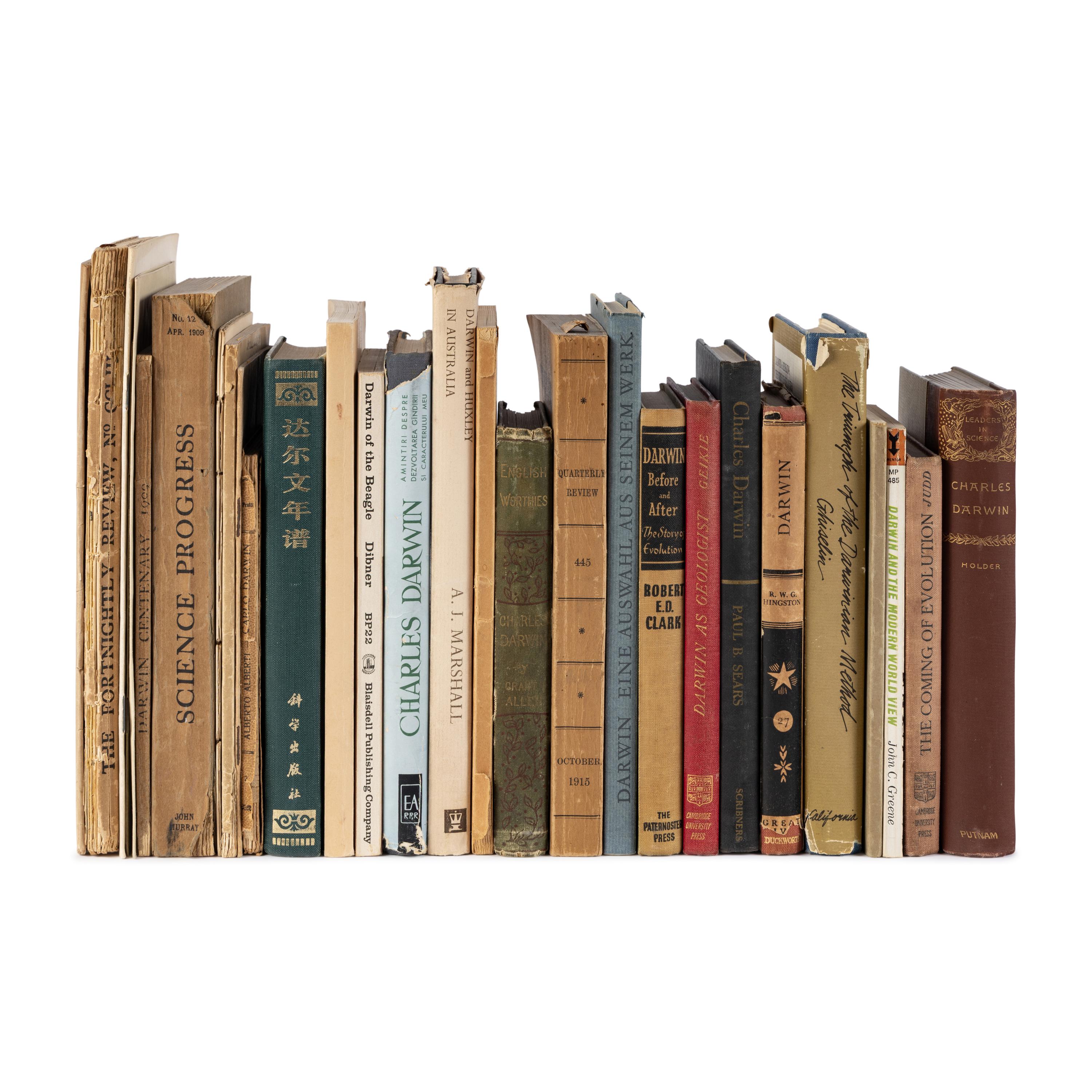 [Barlow, Nora (1885-1989), her copies]. A small library of works on Charles Darwin from the collection of his granddaughter, Nora Barlow.