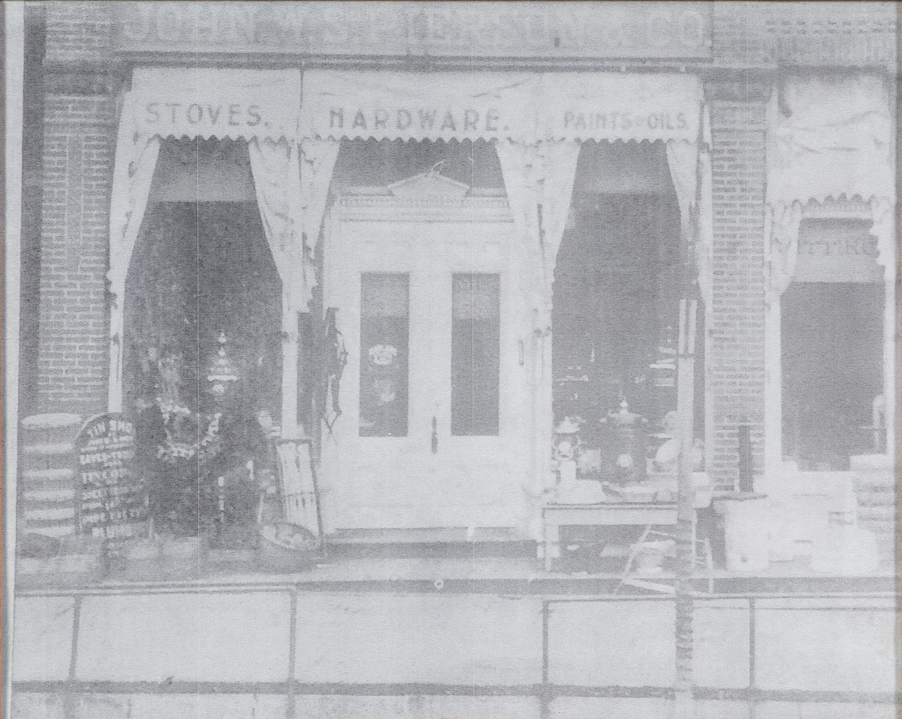 A Painted Wood Trade Sign for John W.S. Pierson's Tin Shop