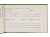 ALDRIN, Edwin E. "Buzz" (b. 1930). Korean War pilot's log book. 1953