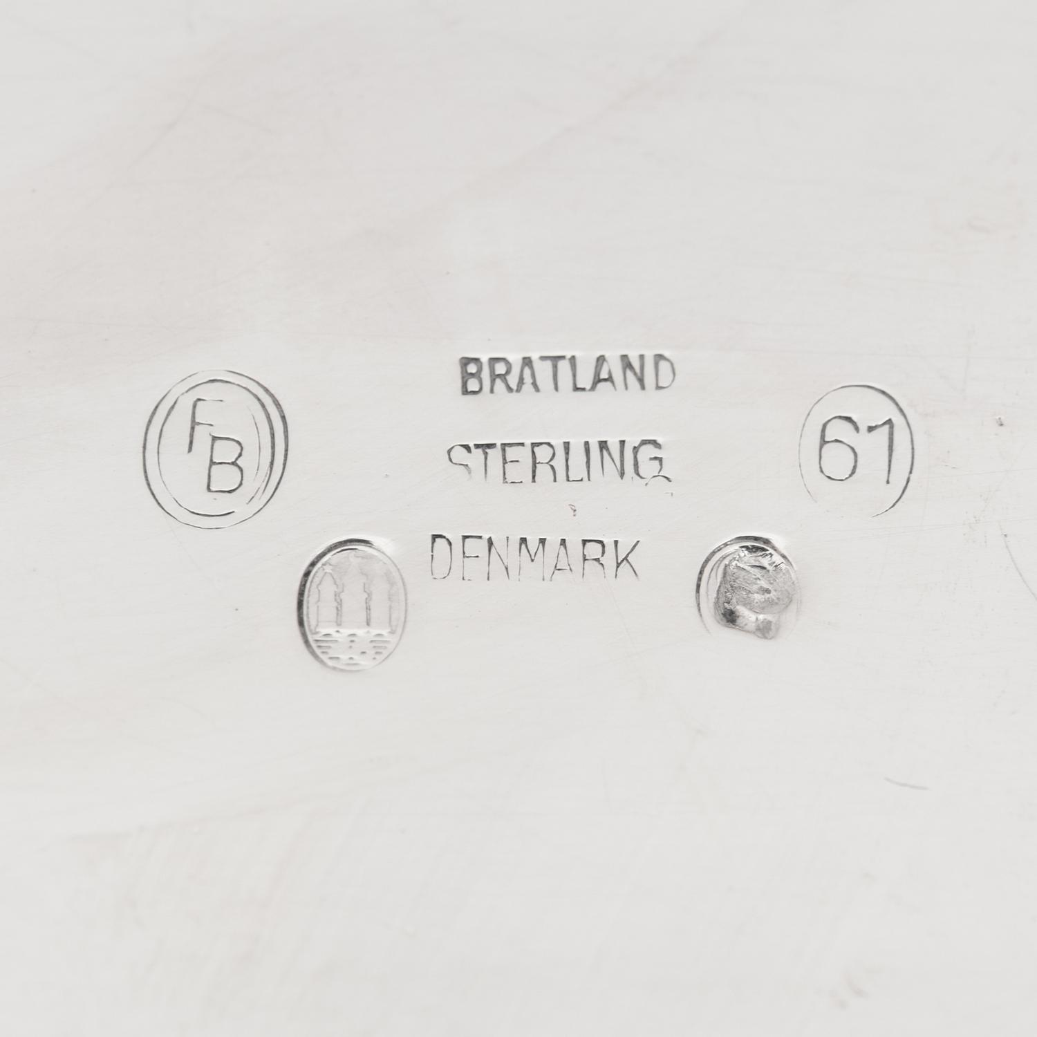 A Danish Silver Three-Piece Coffee Service