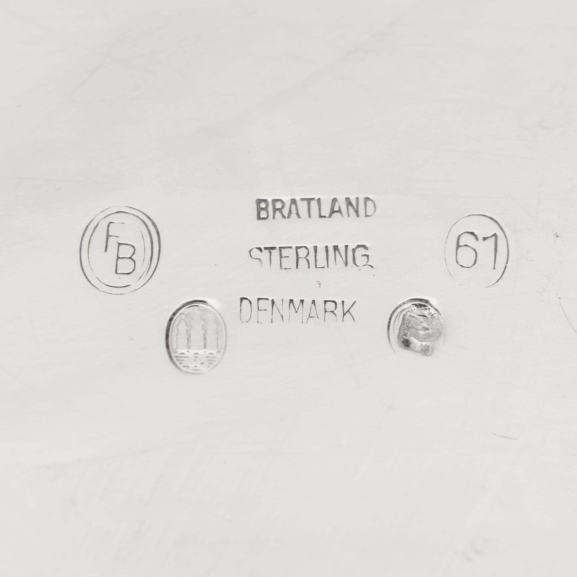 A Danish Silver Three-Piece Coffee Service
