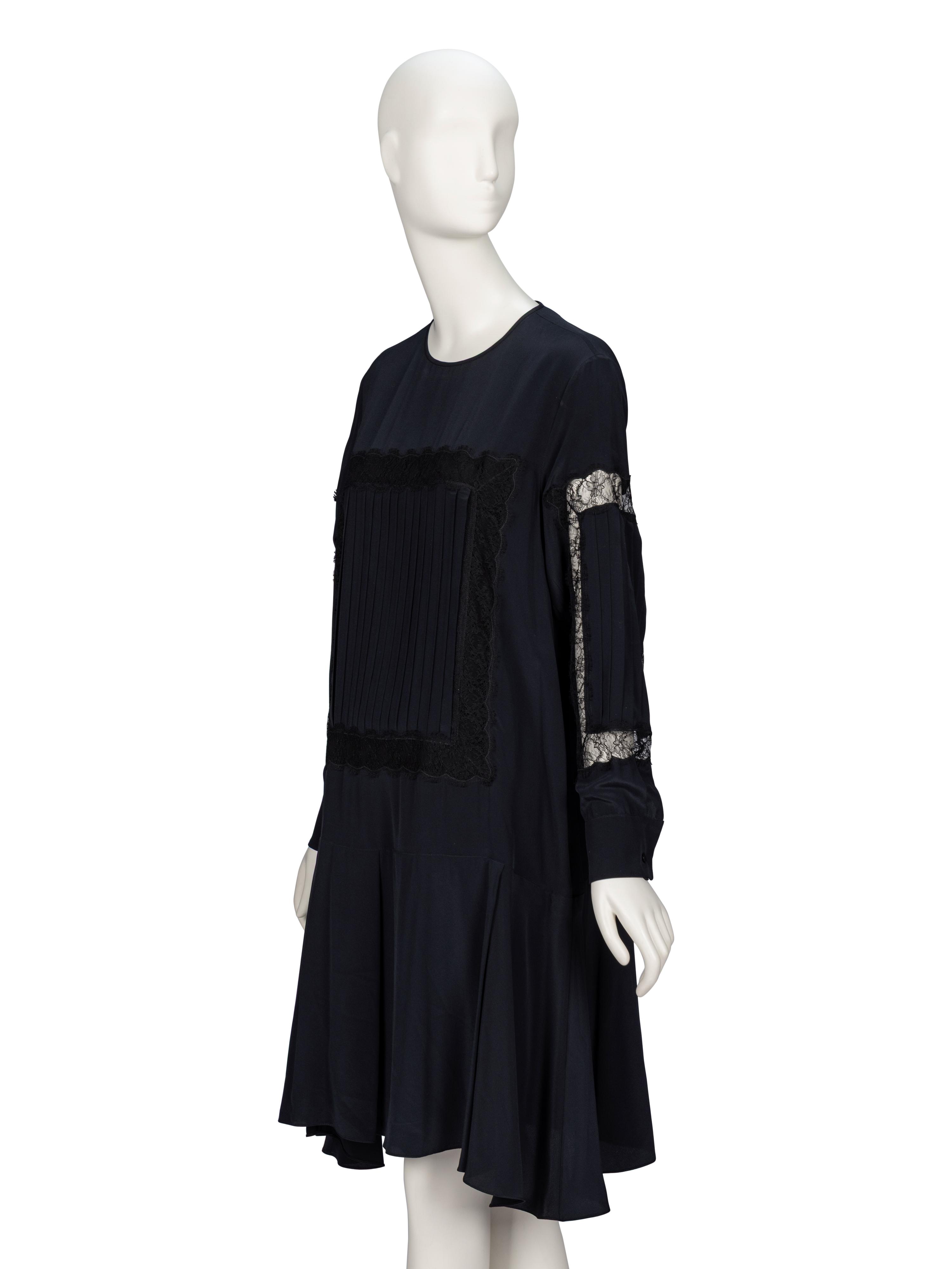 Rochas, Black Silk Shift Dress