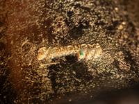 Tufa Cast 14K Gold Cuff Bracelet, with Mosaic Inlay Design Accented by Diamonds