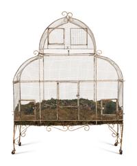 A Victorian Wirework Birdcage