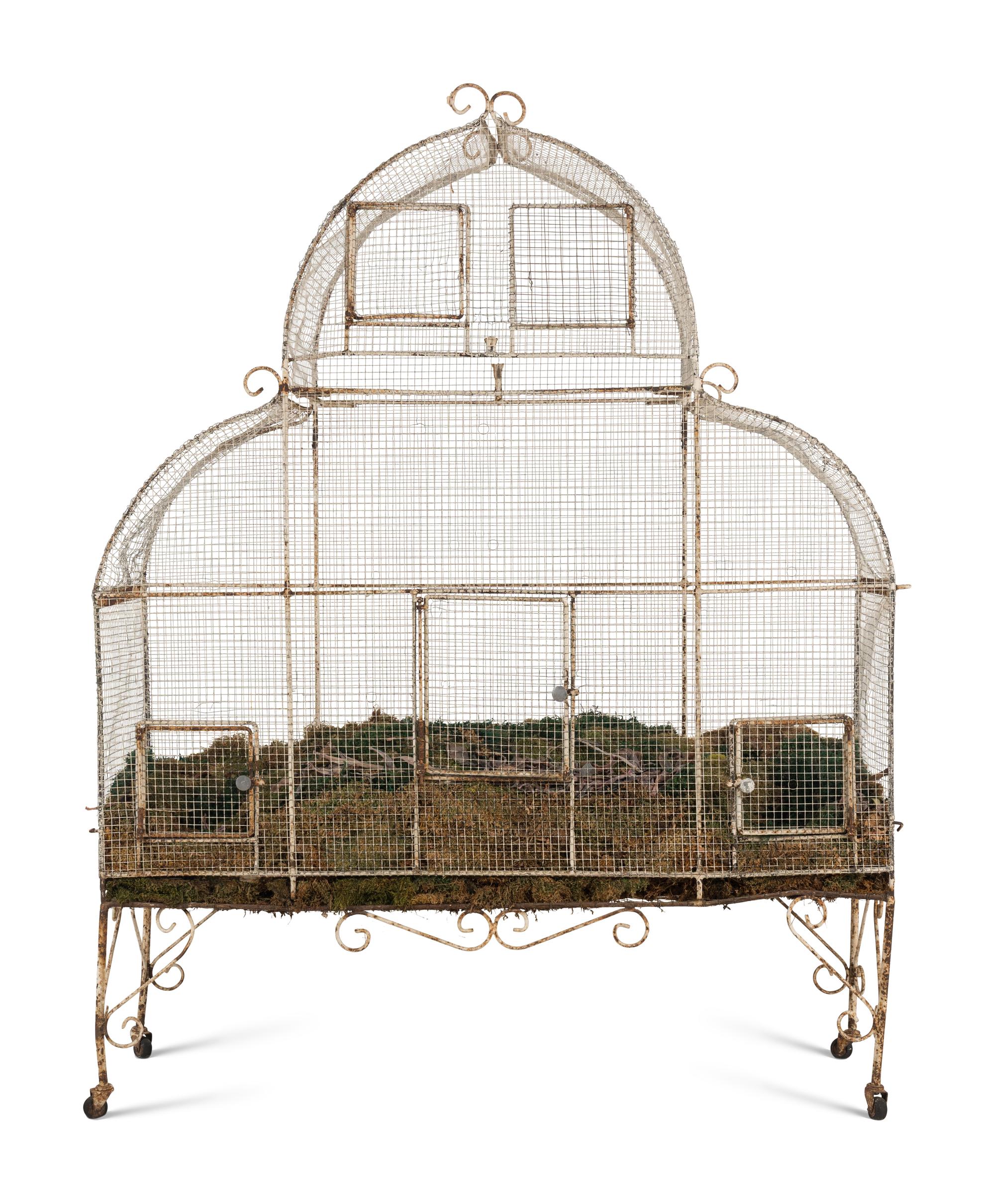 A Victorian Wirework Birdcage