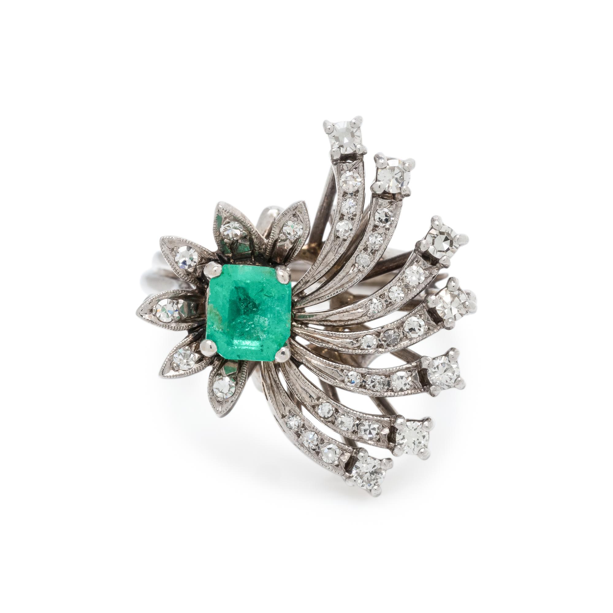 EMERALD AND DIAMOND RING