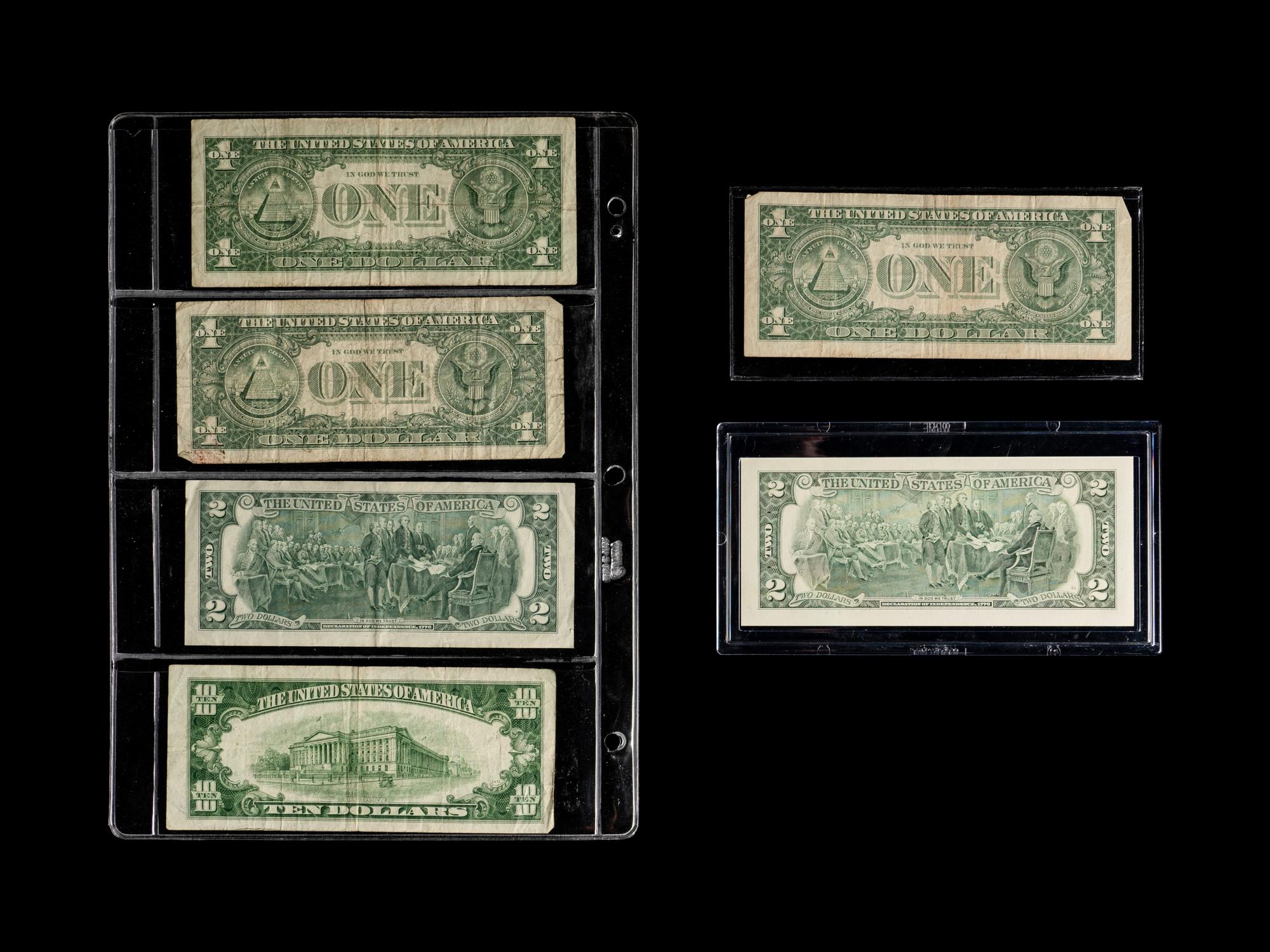 A Collection of U.S. Issued Paper Money