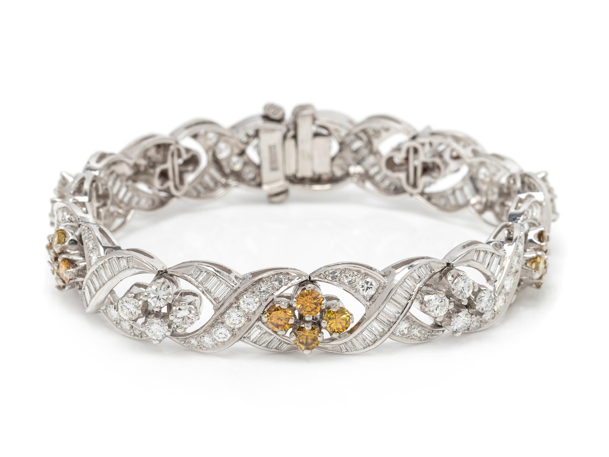 DIAMOND AND COLORED DIAMOND BRACELET