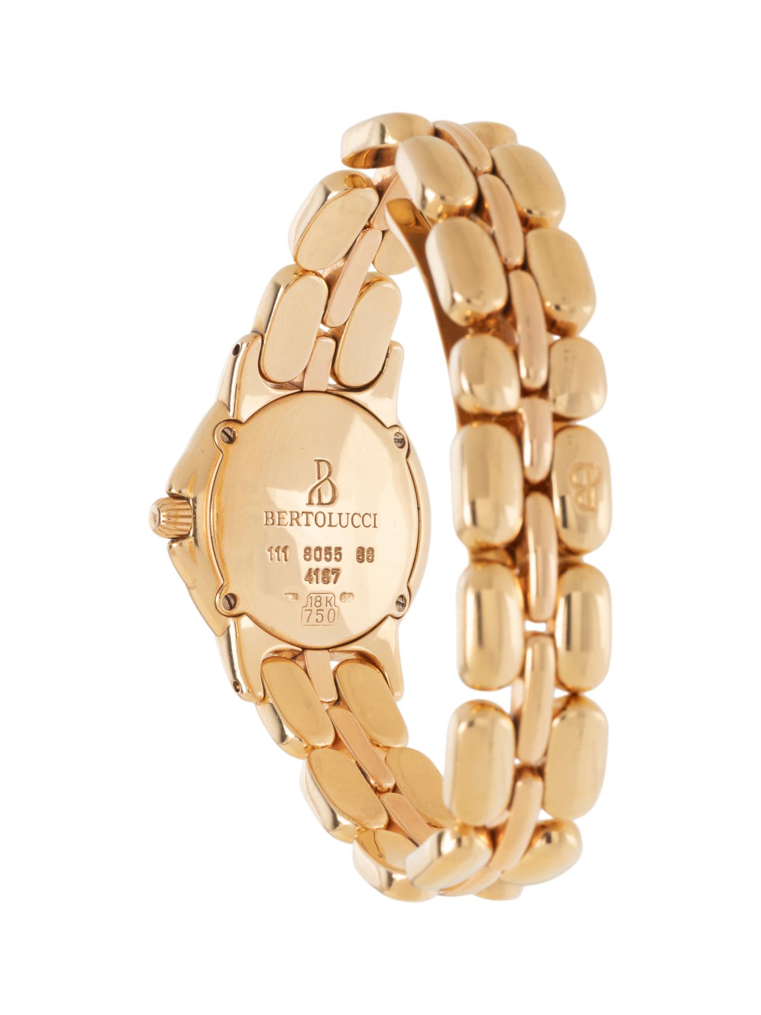 BERTOLUCCI, YELLOW GOLD WATCH