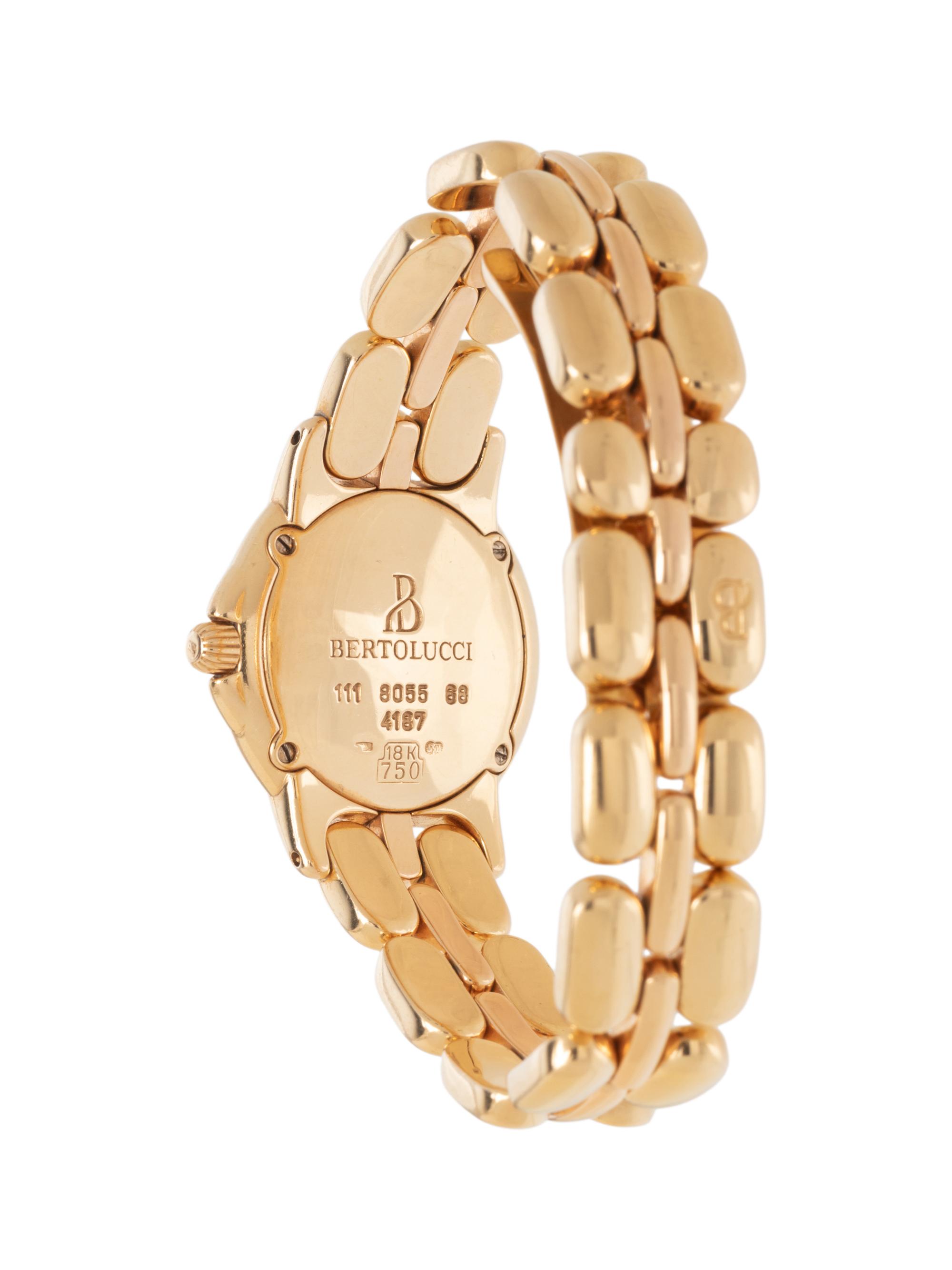 BERTOLUCCI, YELLOW GOLD WATCH