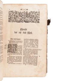 [BIBLE, in German]. Die gantze Bibel … Strassburg: Simon Kürtzner, 1744.