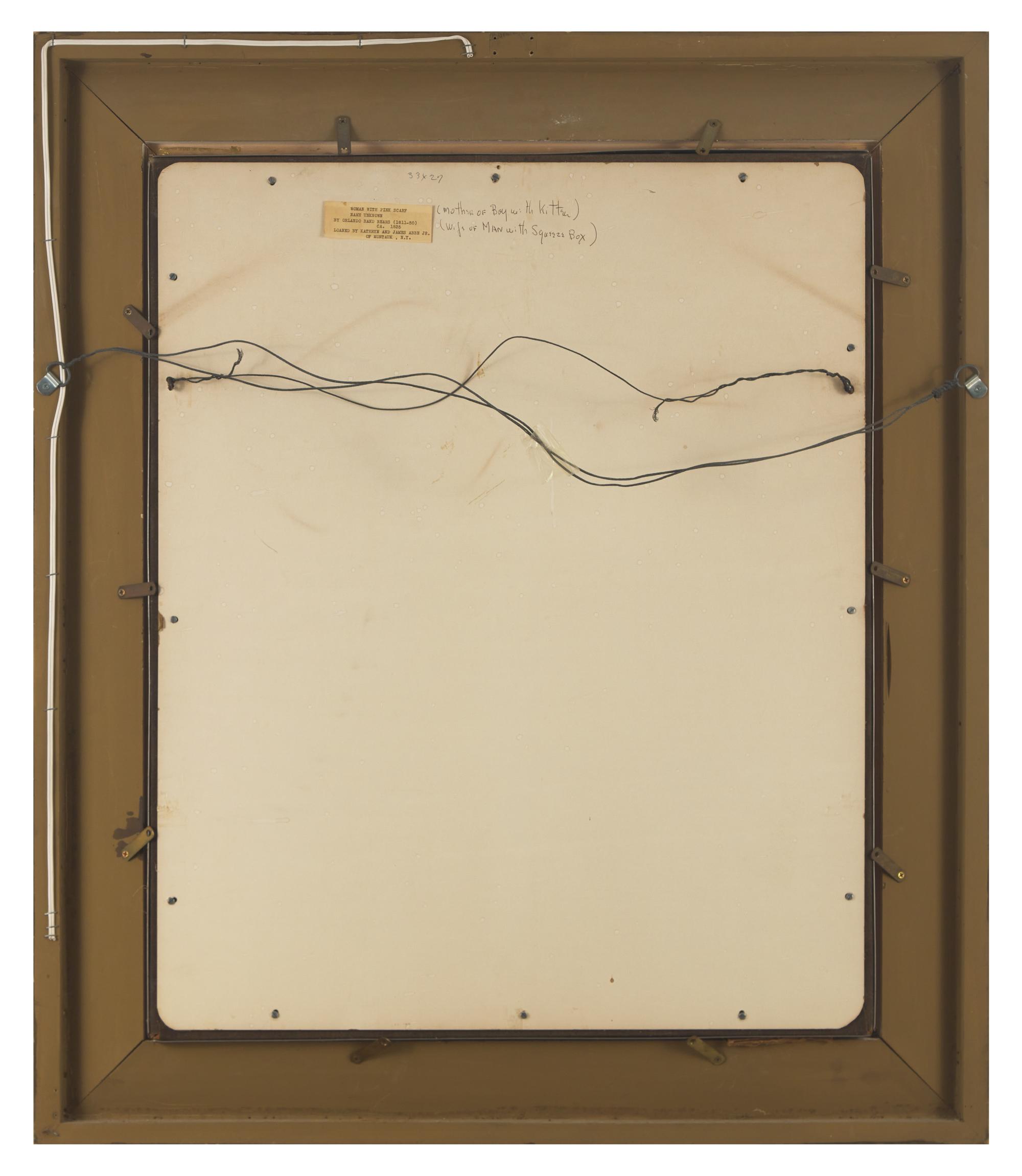 Orlando Hand Bears (1811-1851), Three Portraits: Members Of The Hendrick Family