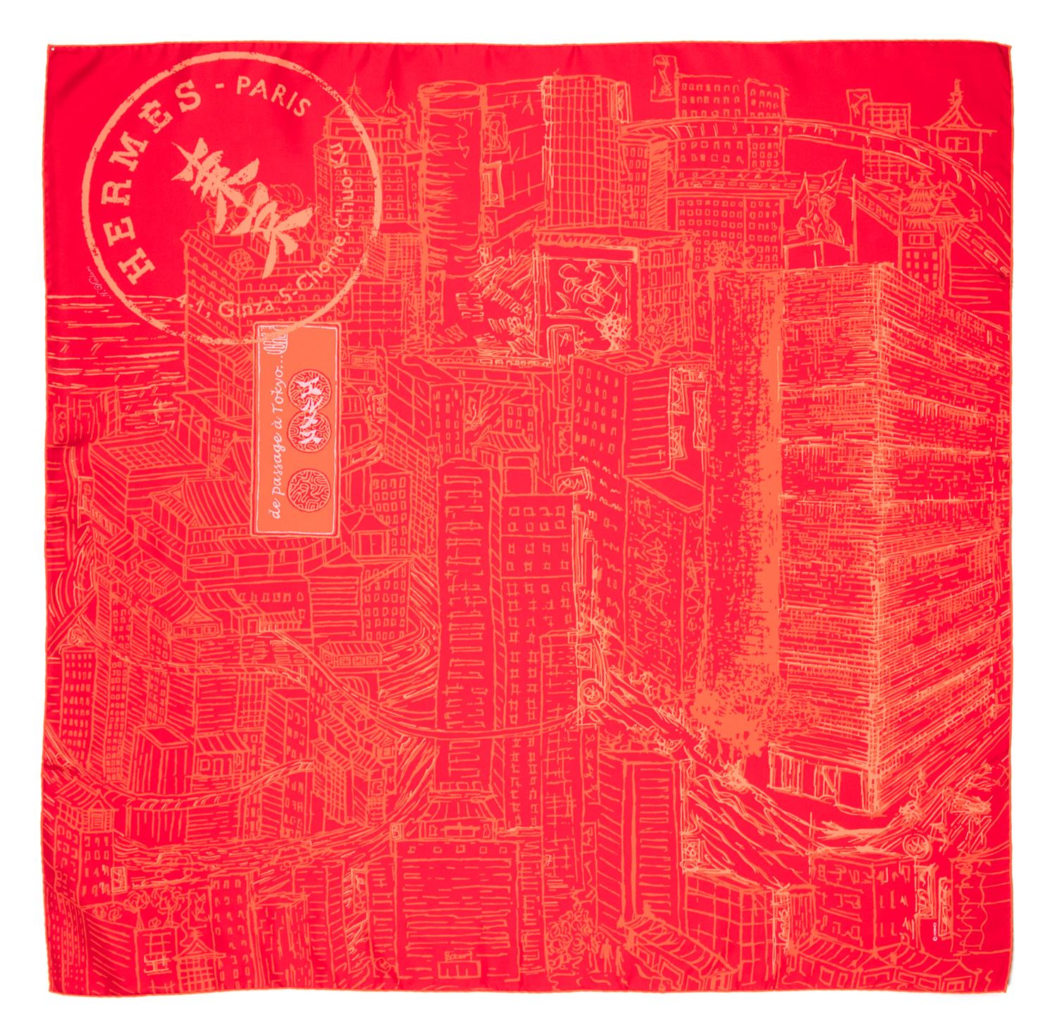 An Hermes 90cm Silk Scarf, 36"x36".