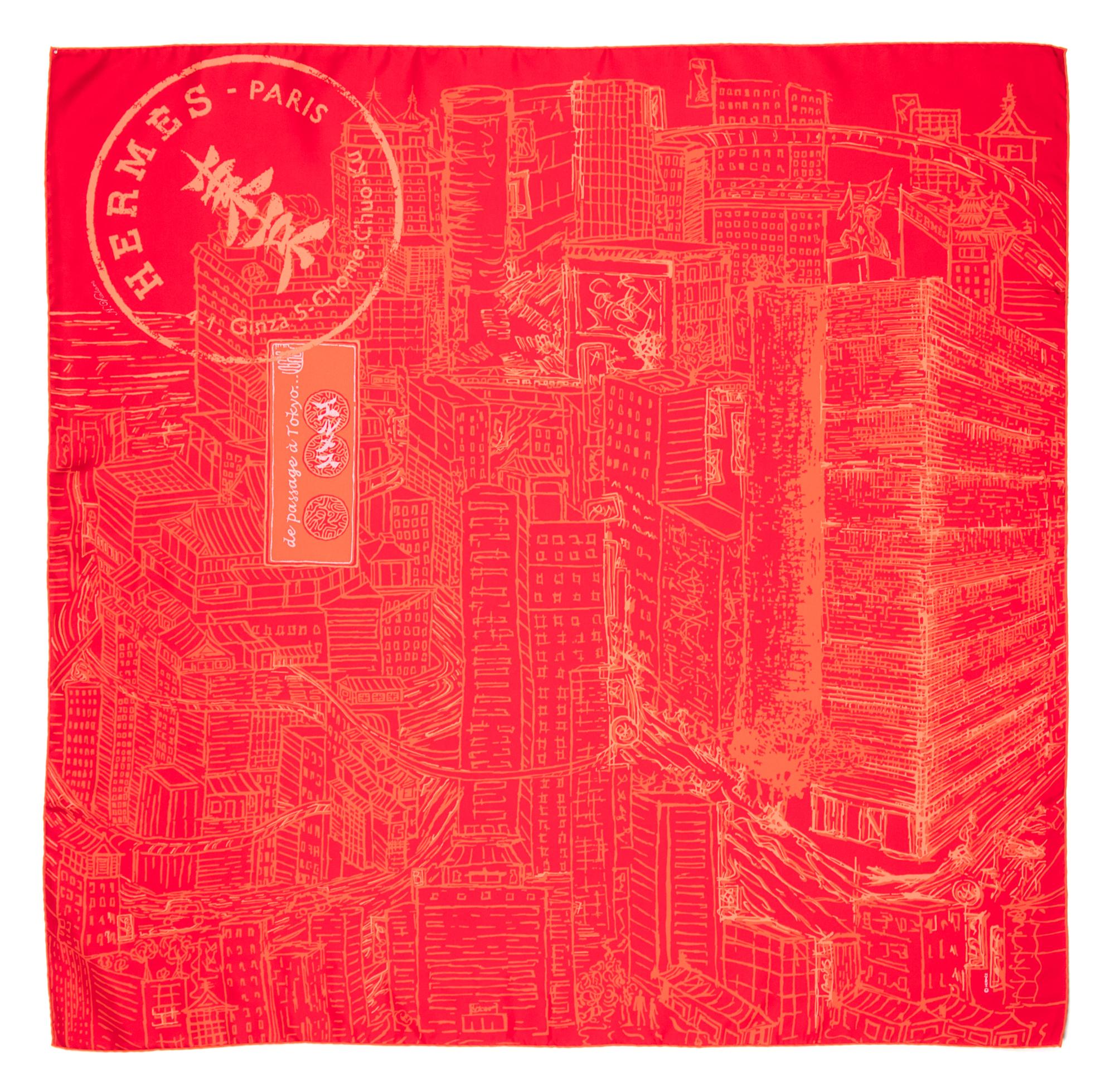 An Hermes 90cm Silk Scarf, 36"x36".