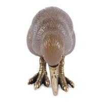A Carved Agate, Silver-Gilt and Cabochon Mounted Model of a Kiwi Bird