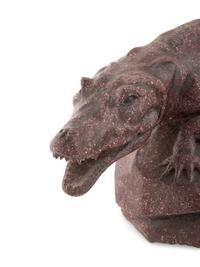 An Italian Carved Red Porphyry Crocodile