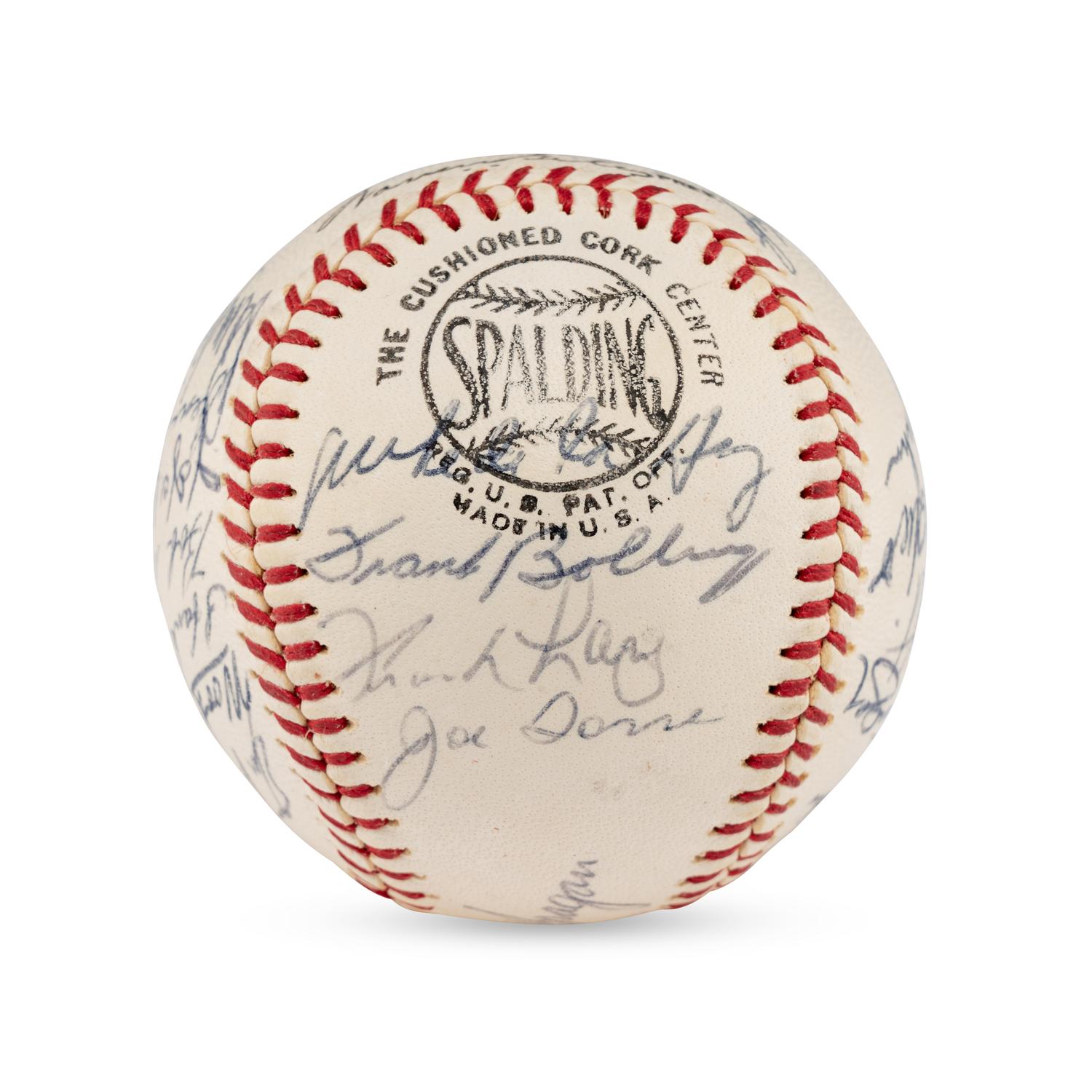 A 1964 Milwaukee Brewers Team Signed Autograph Baseball
