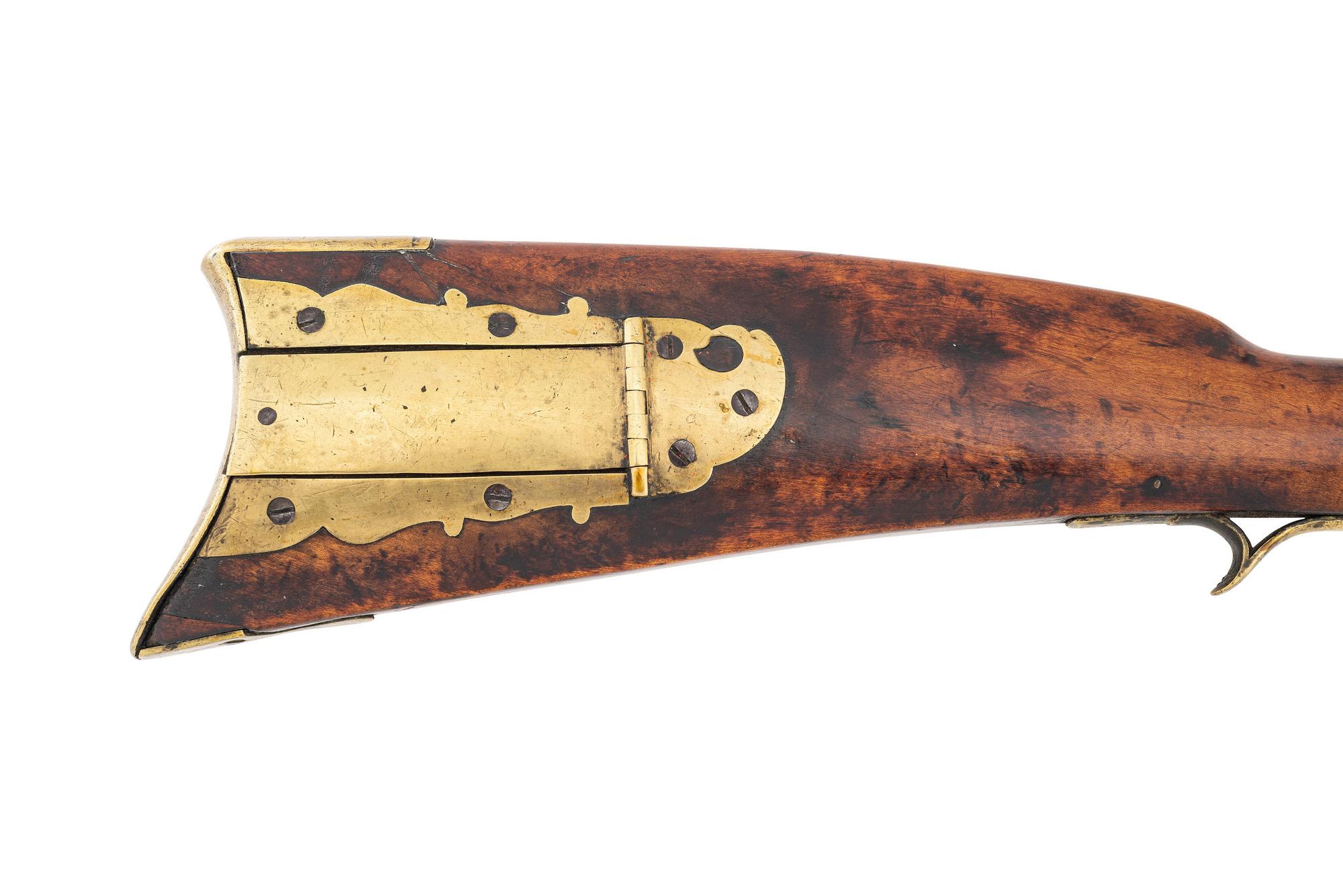 Fullstock Percussion Pennsylvania Long Rifle by Henry Deringer