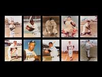 A Group of 10 Hall of Fame Signed Autograph Photos Including Hank Aaron and Ted Williams (Beckett Authentication Services BAS Certified)