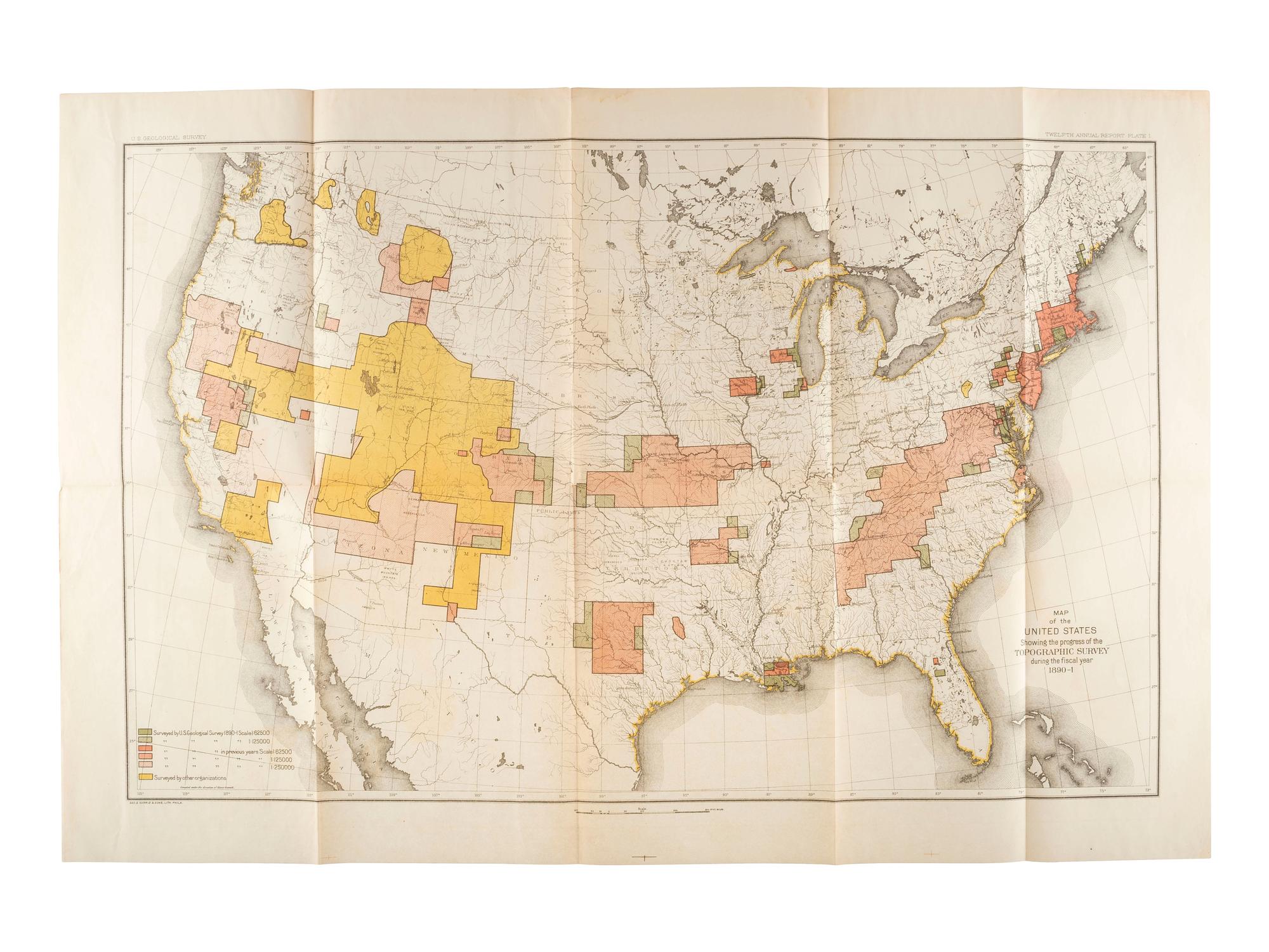 [MAPS & ATLASES]. HAGGOTT, Ernest A. and Chas. M. RICHARDS. Yavapai County, Arizona. N.p.: E.A. Haggott, 1903. [ With :] 3 USGS Survey maps. ca 1891. [ Also with :] Map of Public Surveys in California.