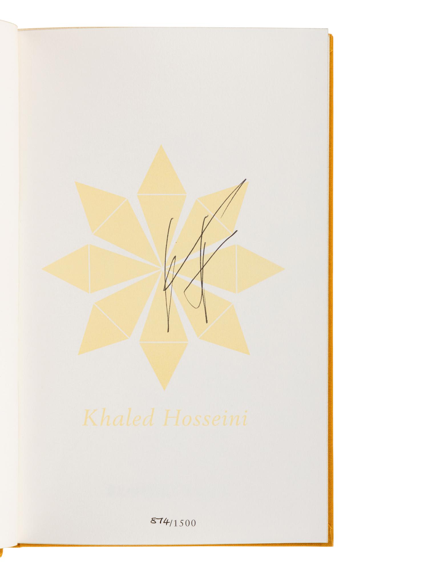 HOSSEINI, Khaled (b. 1965). The Kite Runner . -- A Thousand Splendid Suns . [London]: Bloomsbury, 2008.