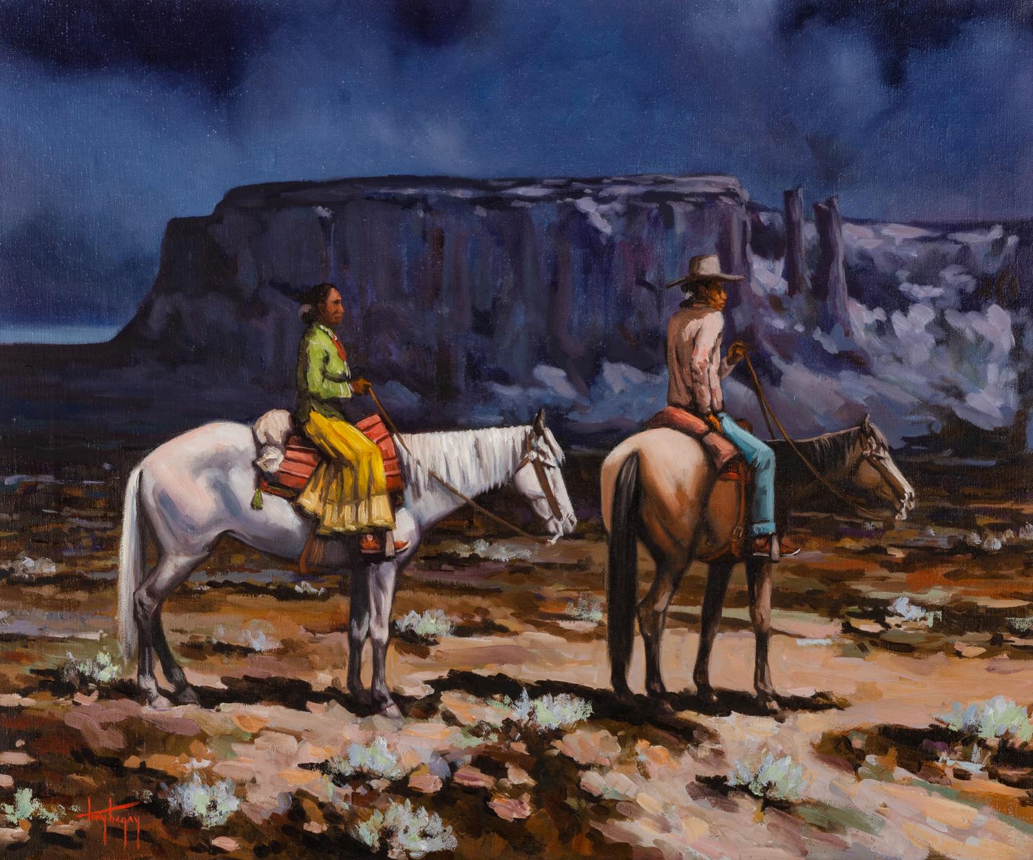 Tony Begay 20 x 24 inches — (Navajo, 20th Century)