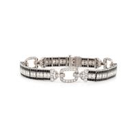 BLACK, STARR & FROST, ART DECO, DIAMOND AND ONYX BRACELET
