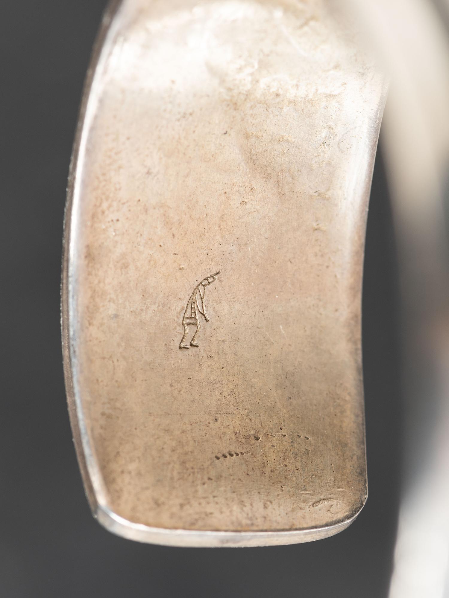 Hopi Silver Overlay Cuff Bracelets