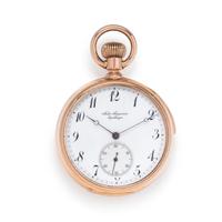 JULES JURGENSEN, 18K PINK GOLD FIVE MINUTE REPEATER OPEN FACE POCKET WATCH