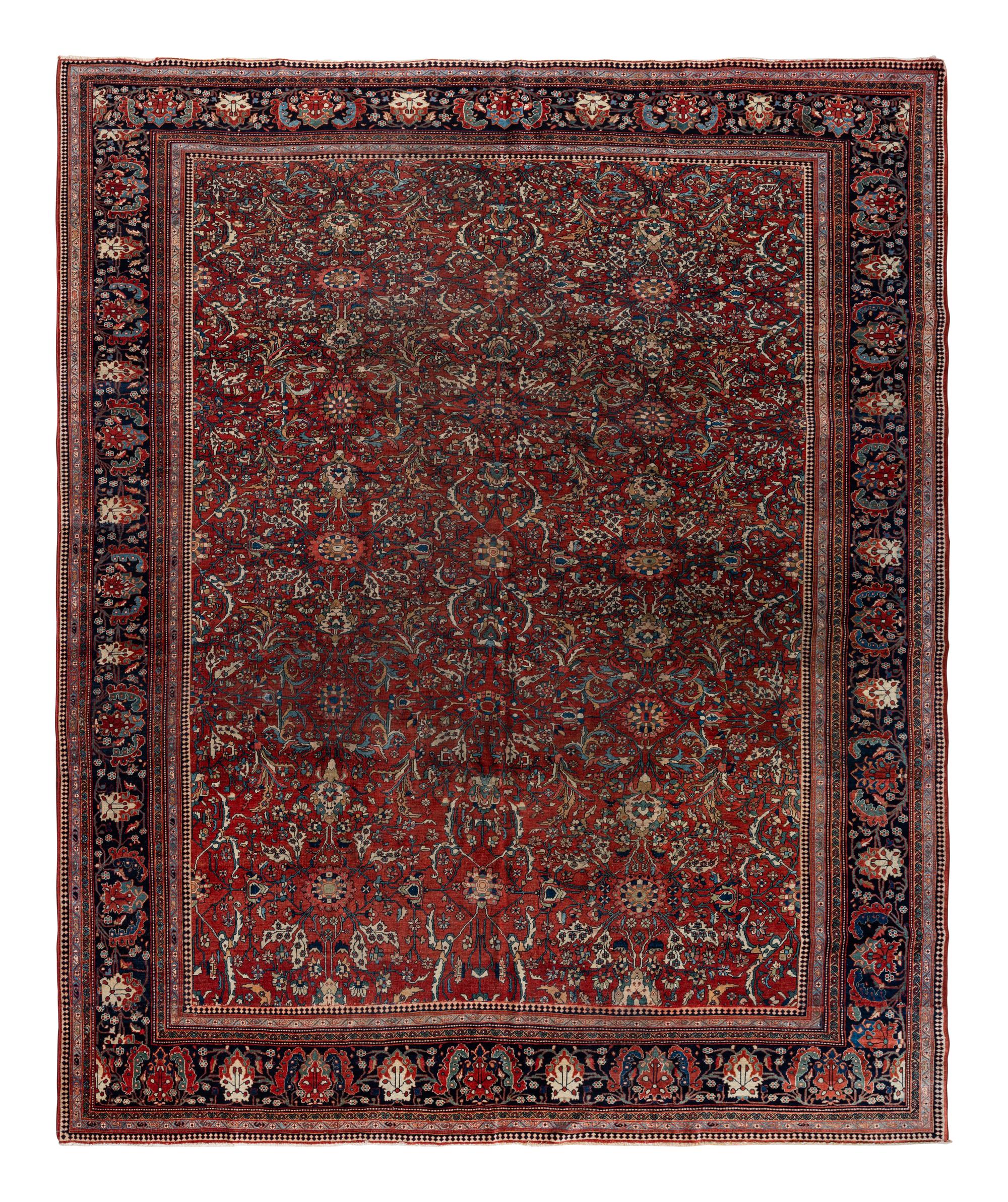A Feraghan Sarouk Wool Rug