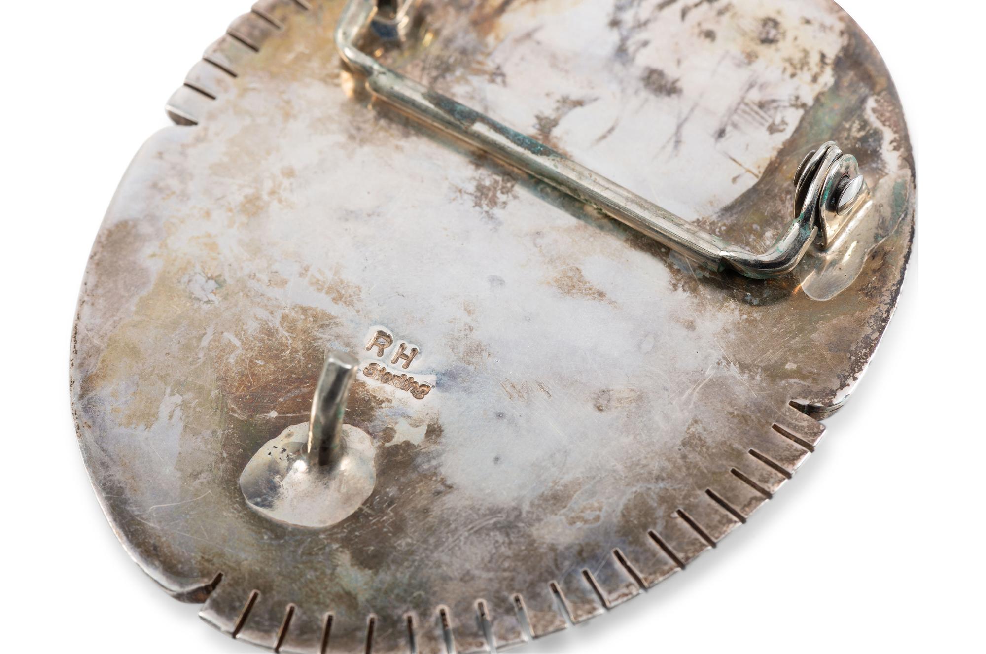 Navajo Silver and Turquoise Belt Buckles