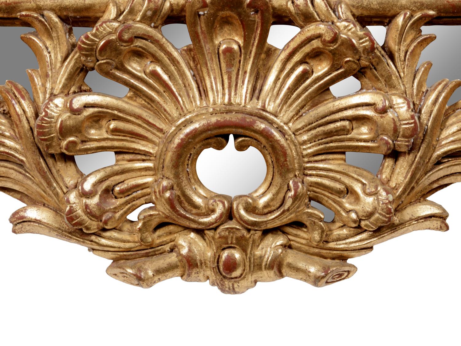 A Pair of Rococo Revival Giltwood Mirrors