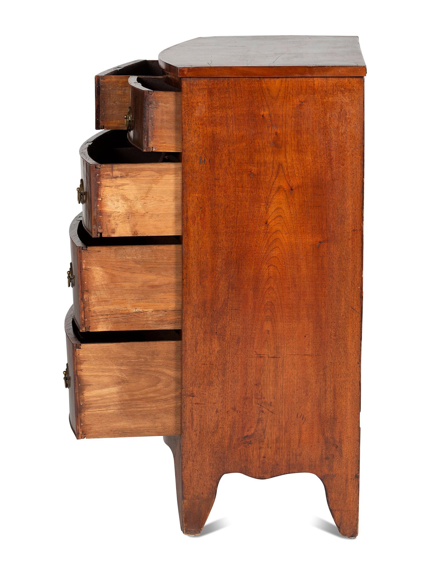 A George III Mahogany Bowfront Chest of Drawers