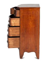 A George III Mahogany Bowfront Chest of Drawers