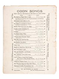 [MUSIC] -- [DUNBAR, Paul Lawrence and Will Marion COOK]. Who Dat Say Chicken in Dis Crowd. New York and Chicago: M. Witmark & Sons, [ca 1898].