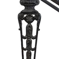 A Stair Railing from a Chicago Theater 58" W x 8" D x 59" H — United States, Early 20th Century