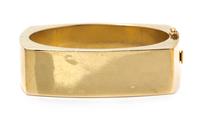 A 14 Karat Yellow Gold Bangle Bracelet, 36.30 dwts.