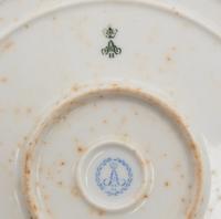 A Russian Porcelain Plate from the Everyday Service of Grand Duke Alexander Alexandrovich