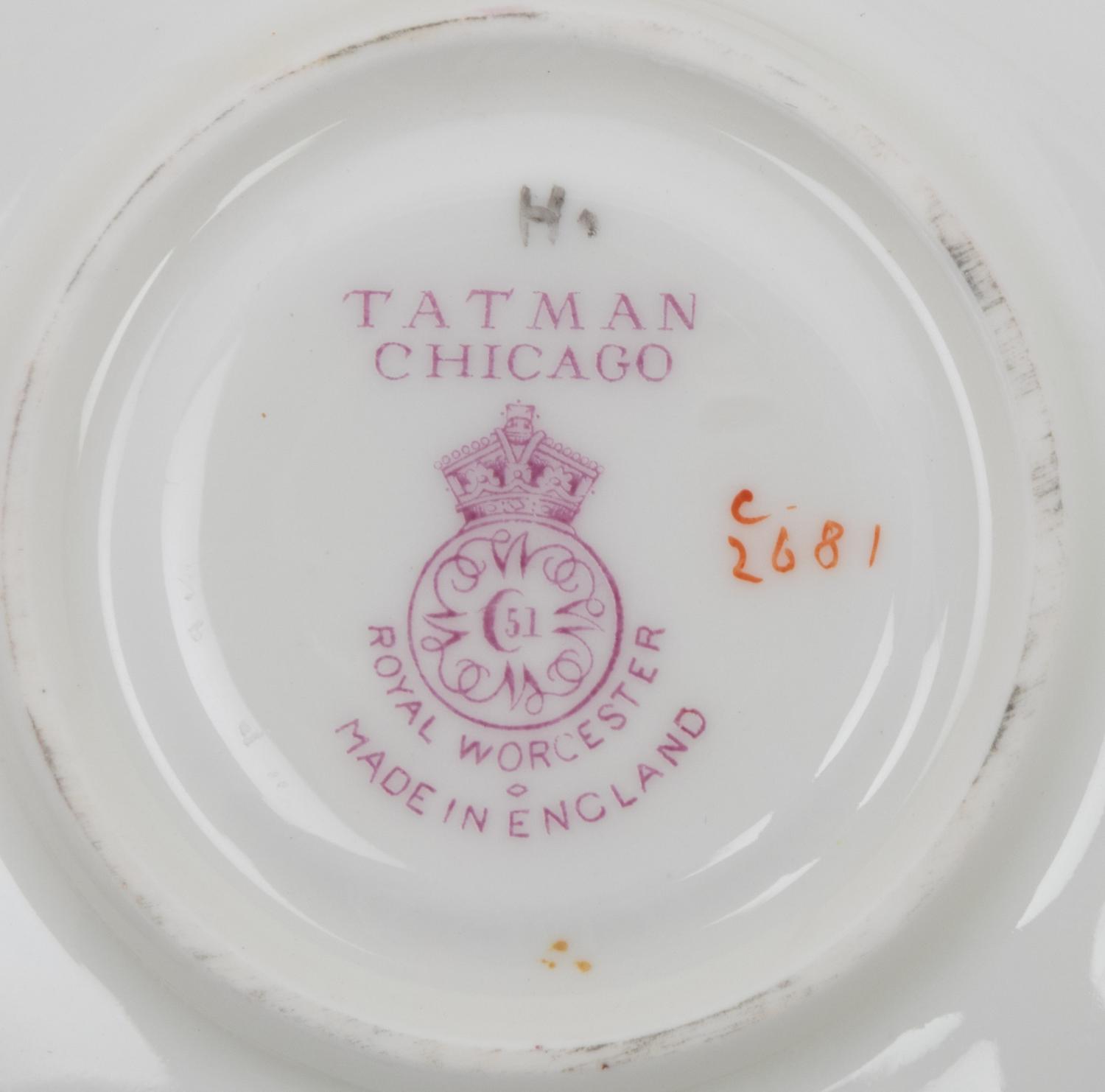 A Royal Worcester Porcelain Dinner Service