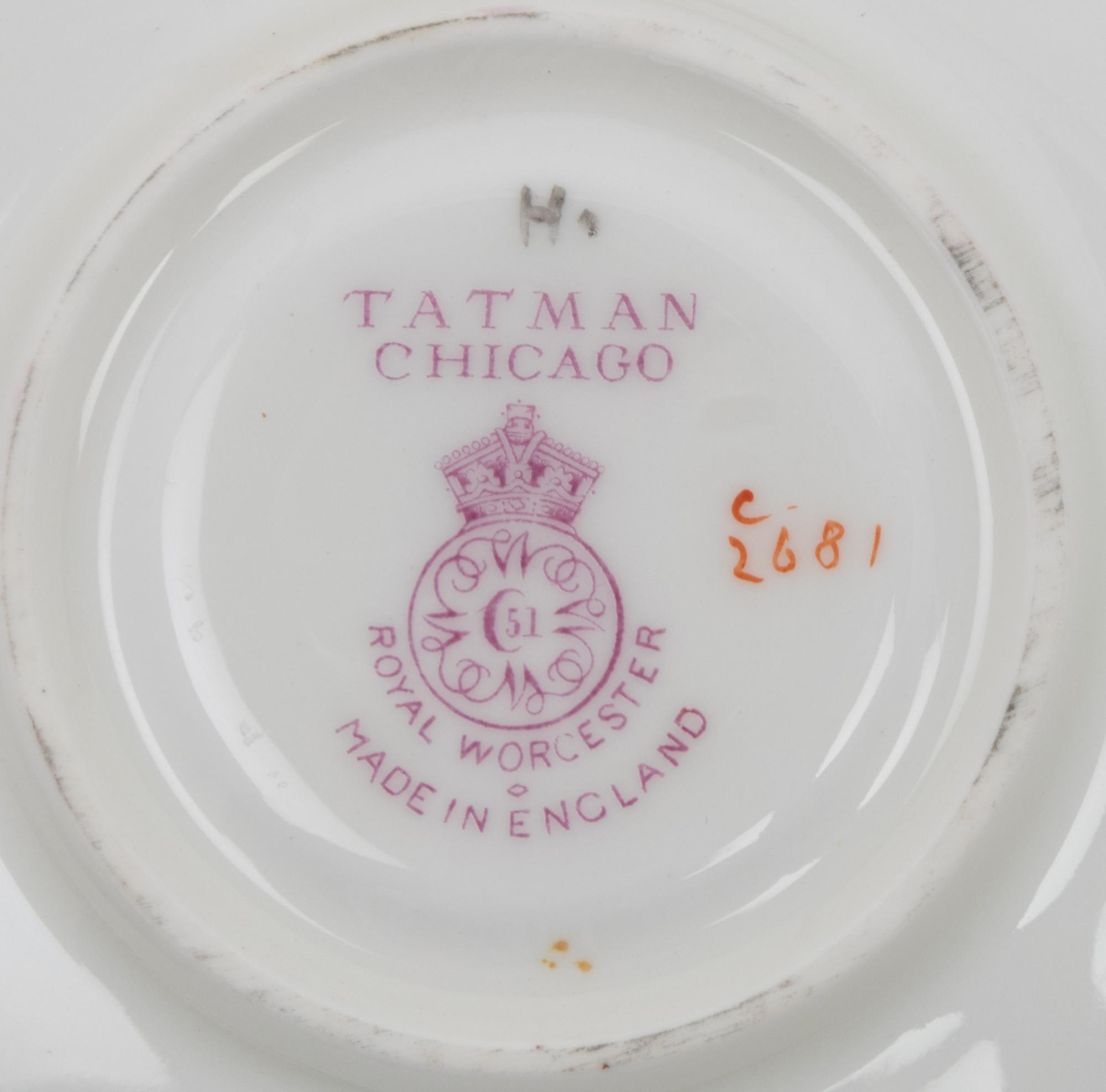A Royal Worcester Porcelain Dinner Service