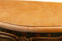 A Venetian Style Painted Marble-Top Commode
