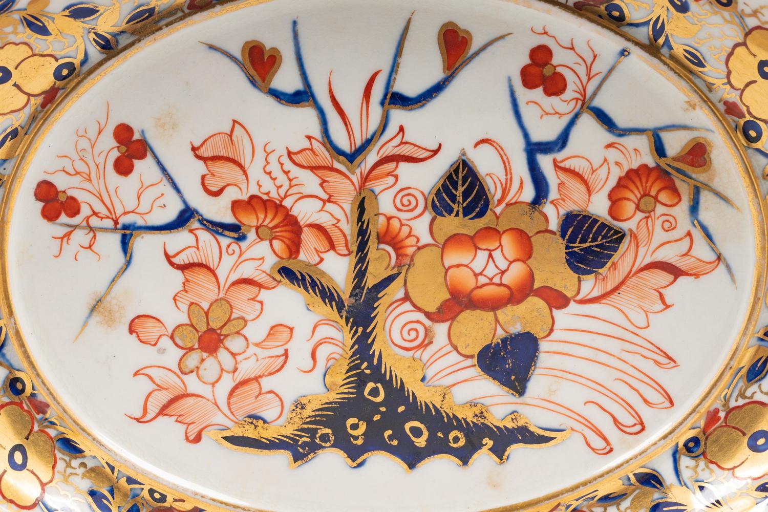 A Pair of Derby Porcelain Relish Dishes