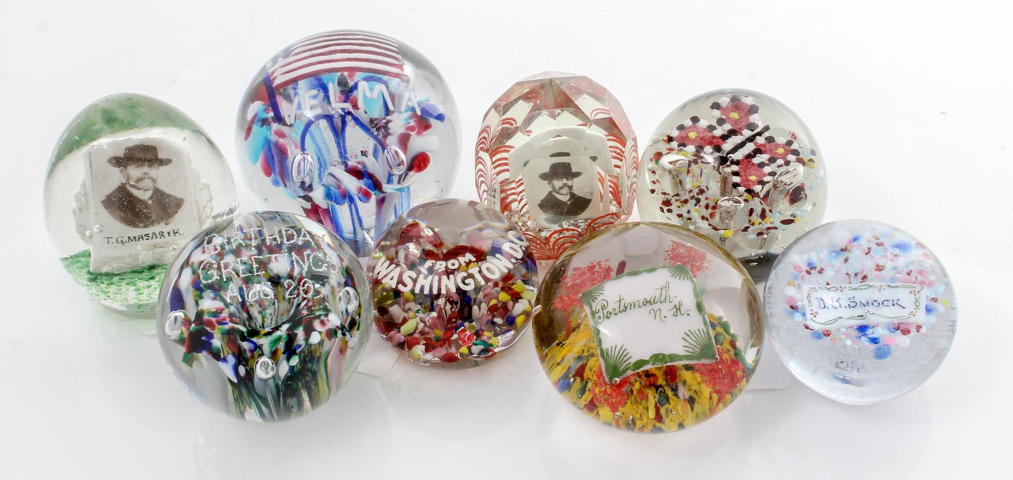 A Group of Antique Paperweights